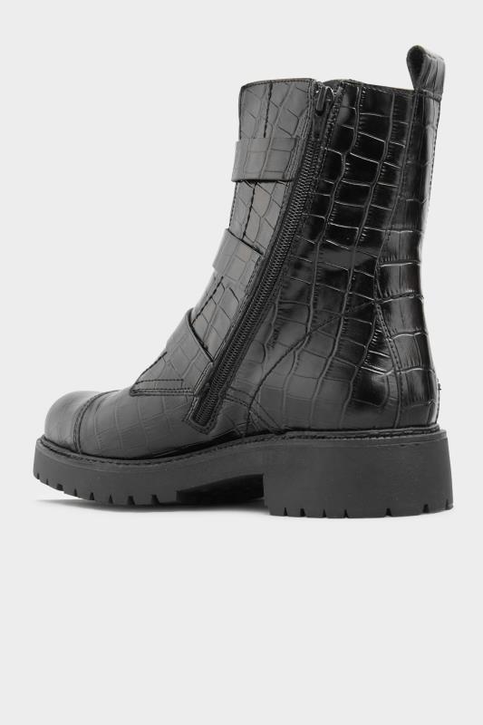 Black Leather Croc Buckle Strap Boots_D.jpg