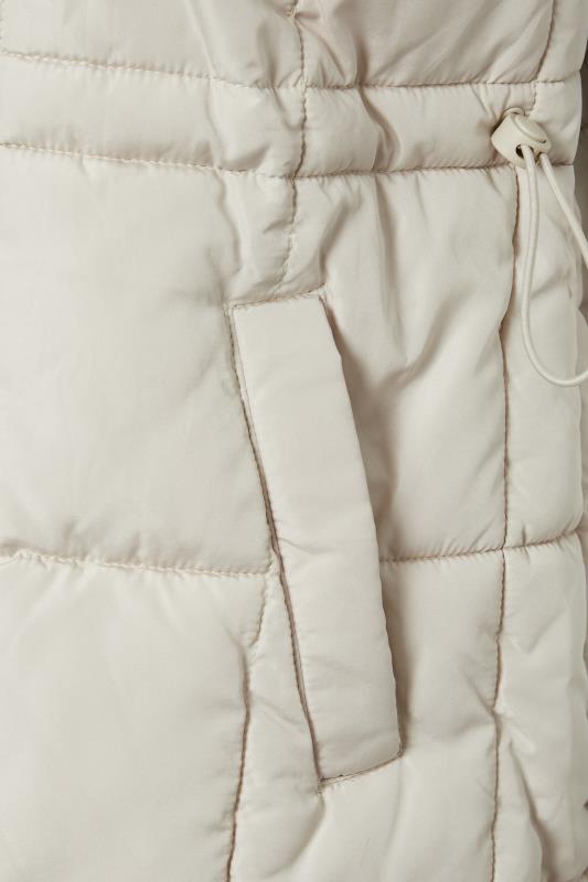 YOURS Plus Size Ivory White Quilted Lightweight Gilet | Yours Clothing 5