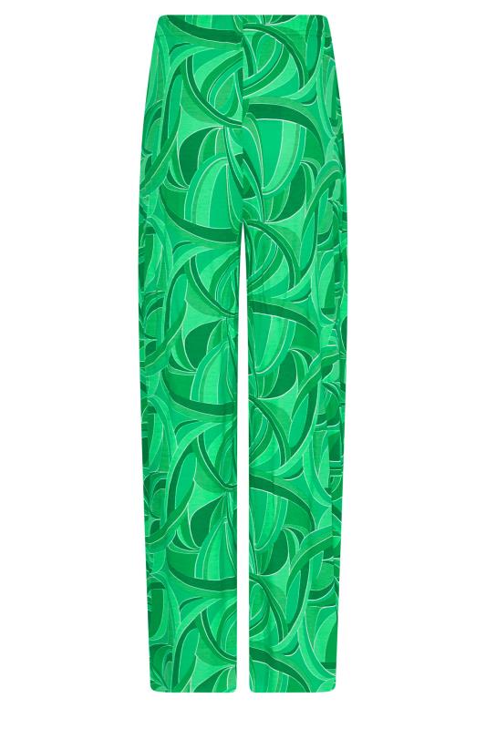 LTS Tall Women's Green Swirl Print Wide Leg Trousers | Long Tall Sally 5