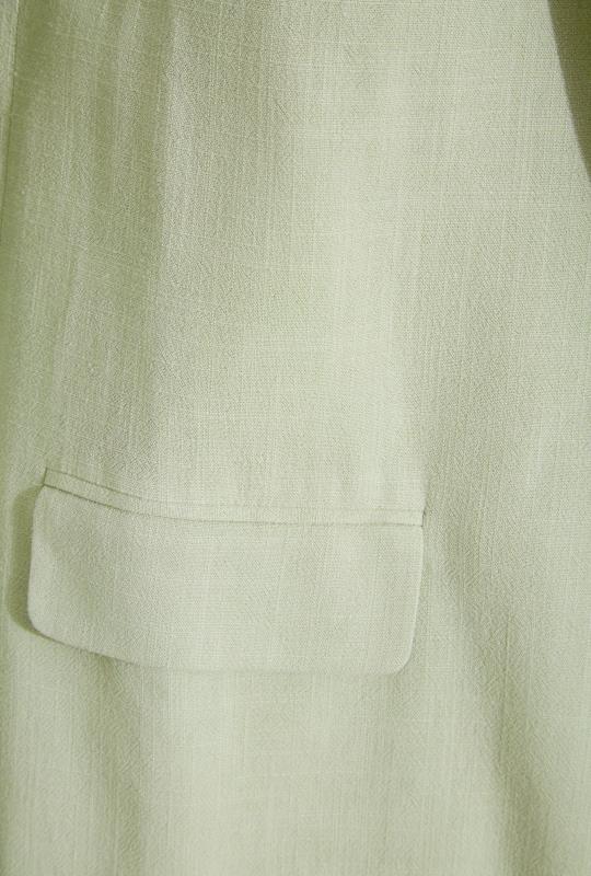 LTS Tall Sage Green Linen Blend Blazer 6