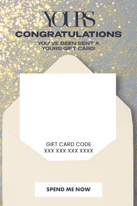 £10 - £150 Yours Congratulations  Online Gift Card 1