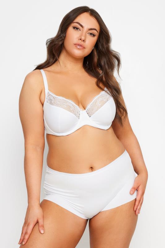 YOURS White Non-Padded Lace Bra | Yours Clothing 4