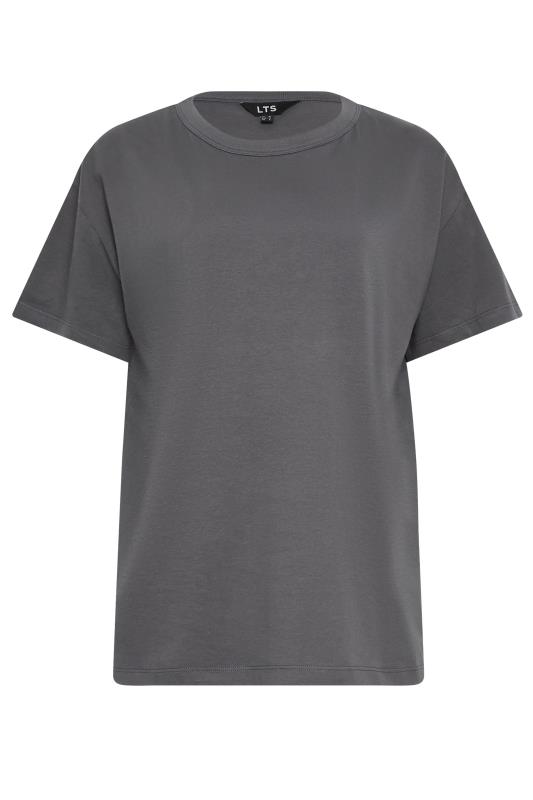 LTS Tall Charcoal Grey Short Sleeve T-Shirt | Yours Clothing  6