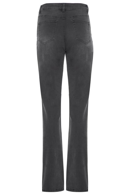 Tall Women's LTS MADE FOR GOOD Black Washed Straight Leg Jeans | Long Tall Sally 5