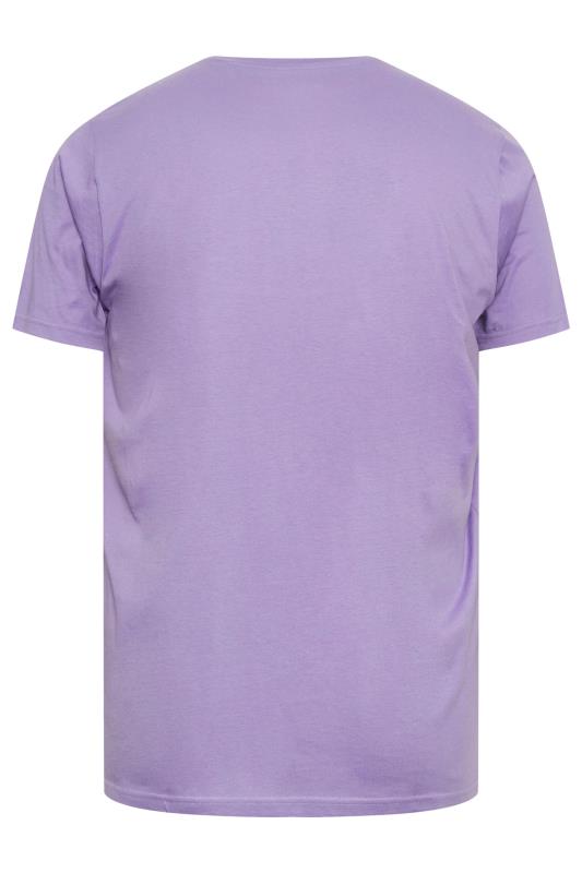 BadRhino Big & Tall Purple 'Make Waves' Slogan T-Shirt | BadRhino 5