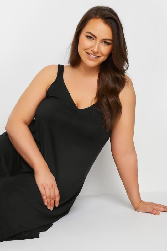 YOURS Plus Size Black Beach Dress | Yours Clothing 4
