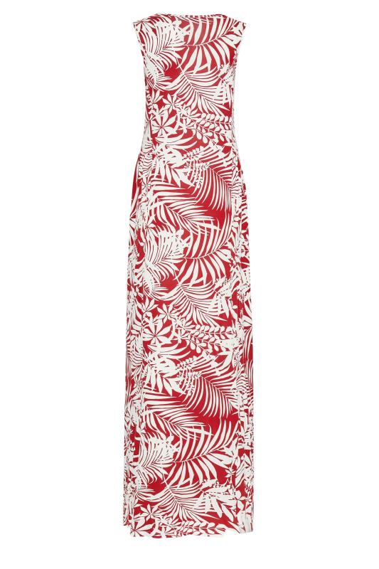 LTS Tall Red Tropical Print Maxi Dress 7
