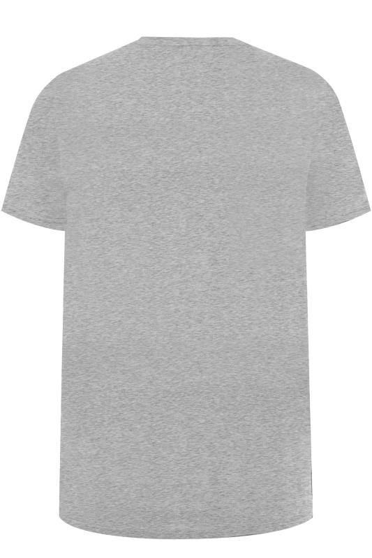 ALPHA INDUSTRIES Big & Tall 2 Pack Navy Blue & Grey Logo T-Shirts 5
