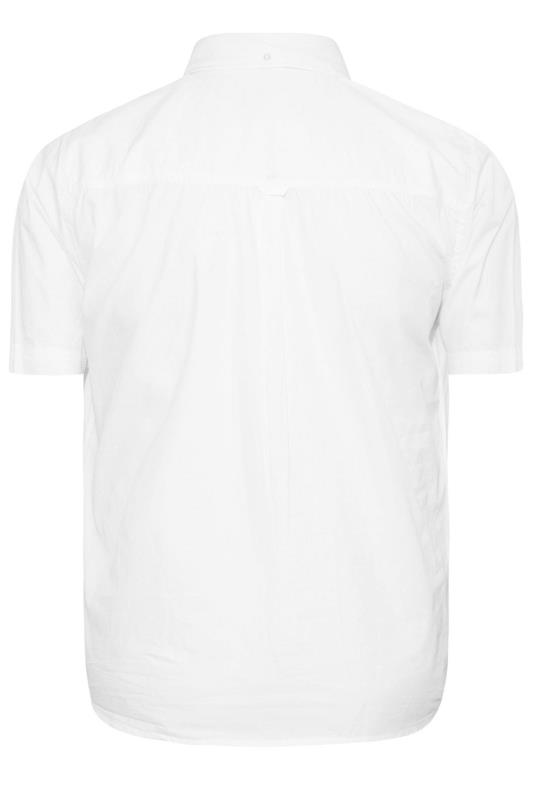 BadRhino White Cotton Poplin Short Sleeve Shirt | BadRhino 4