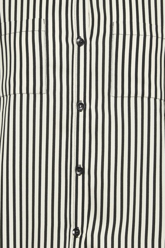 Petite Black & Cream Stripe Shirt | PixieGirl 5