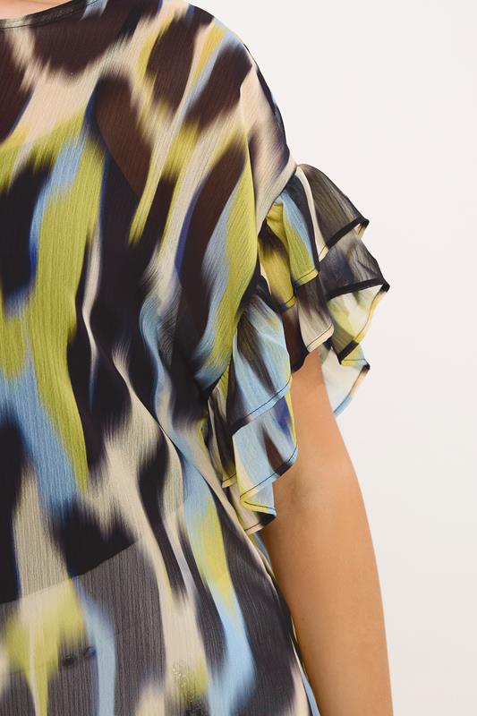 STAR Yellow Floral Flute Sleeve Top | StarByJM 4