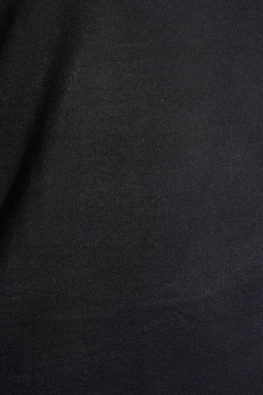 BadRhino Big & Tall Black & White Essential Mock Shirt Jumper 2