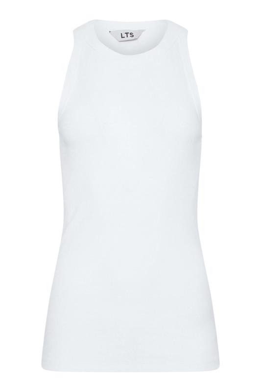 LTS Tall Women's White Ribbed Vest Top | Long Tall Sally 5