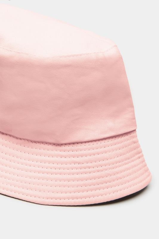 Plus Size Pink & Black Reversible Bucket Hat | Yours Clothing 5
