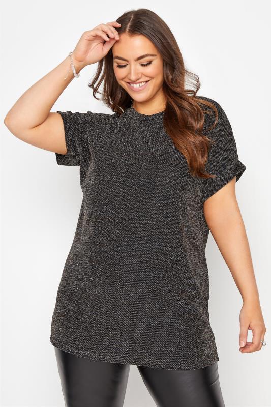Women's Plus Size Silver Tops | Yours Clothing