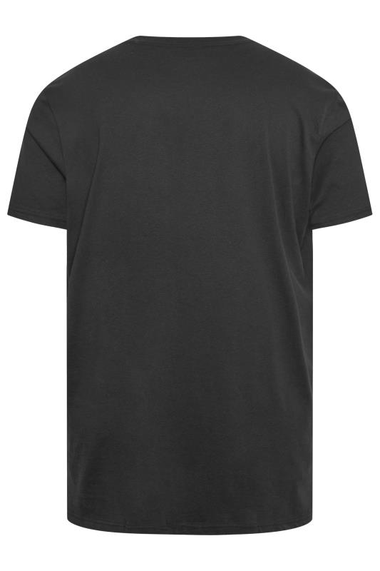 D555 Big & Tall Black Short Sleeve T-Shirt | BadRhino 3