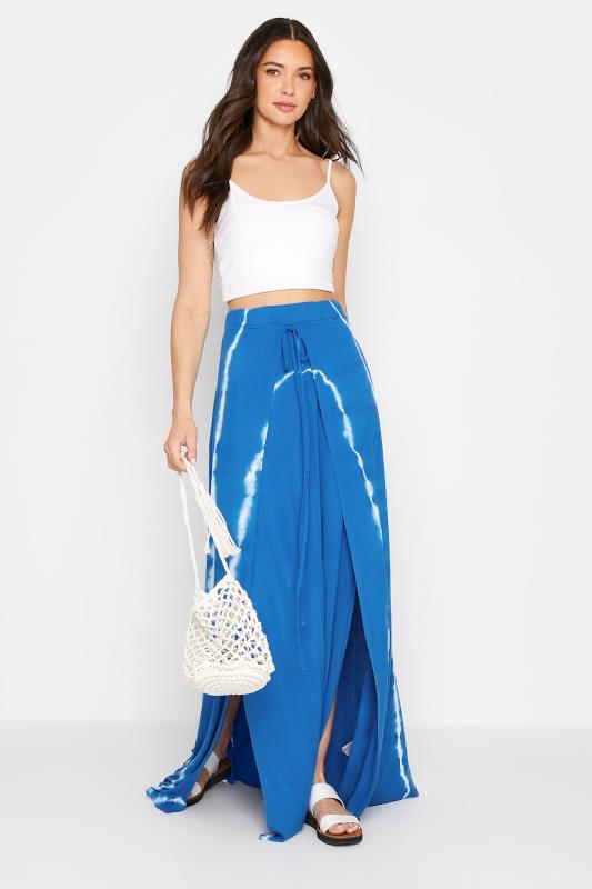 LTS Tall Women's Blue Tie Dye Maxi Skirt | Long Tall Sally 2