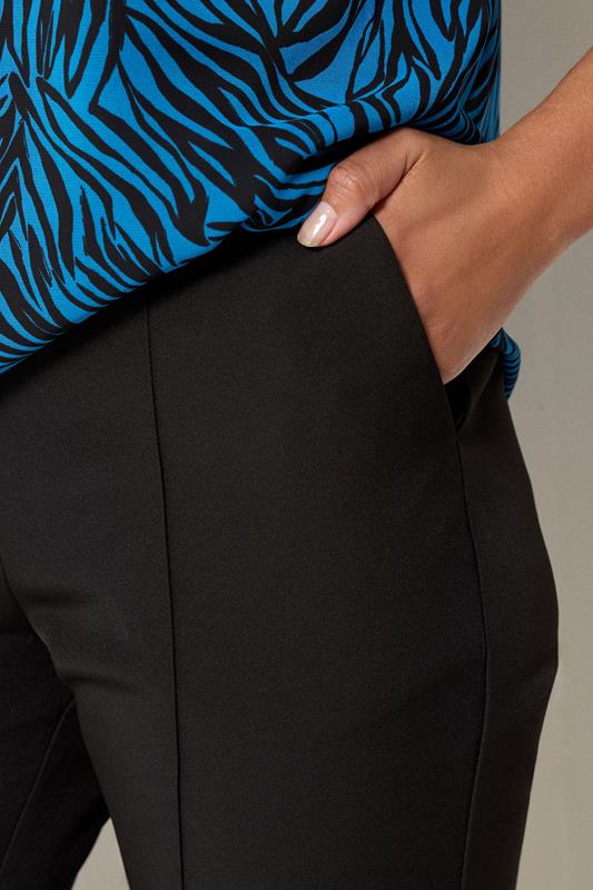 M&Co Black Pintuck Tailored Trousers | M&Co 4