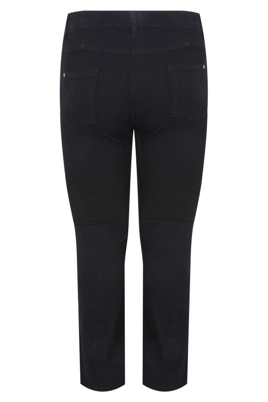 Plus Size Black Straight Leg Fit Stretch RUBY Jeans | Yours Clothing 4