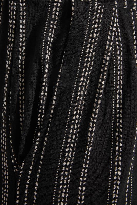 Curve Black Stripe Print Trousers 4