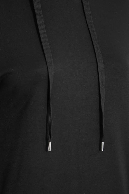 Plus Size Black Side Zip Hoodie | Yours Clothing 6