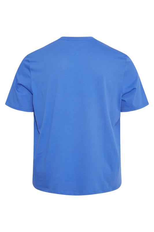 LYLE & SCOTT Big & Tall Bright Blue Crew Neck T-Shirt 3