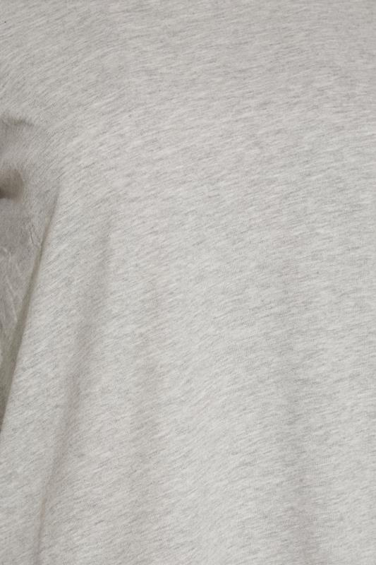 LTS Tall Grey Marl Dipped Hem T-Shirt_S.jpg