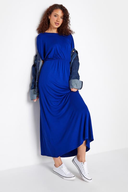 LTS Tall Cobalt Blue Pocket Midaxi Dress_D.jpg