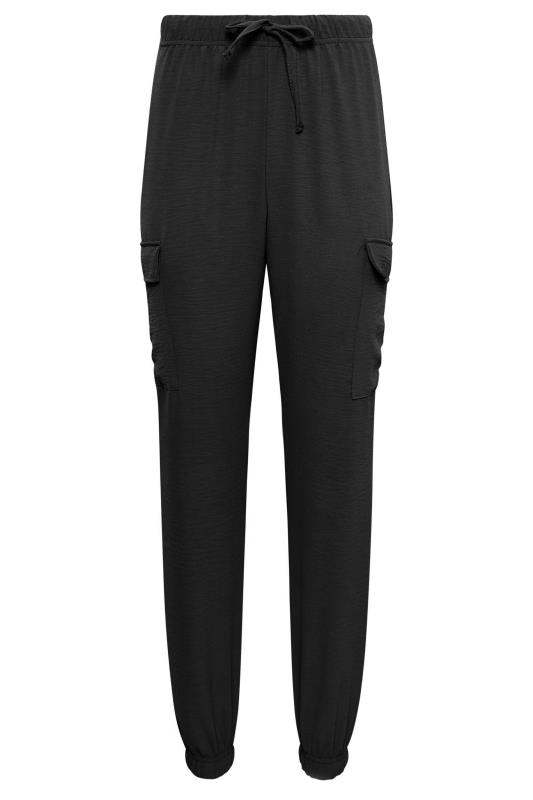 LTS Tall Women's Black Cuffed Cargo Trousers | Long Tall Sally 4