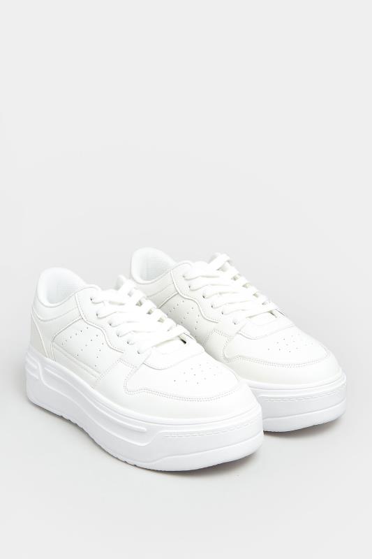 LIMITED COLLECTION White Super Chunky Trainers In Extra Wide EEE Fit ...