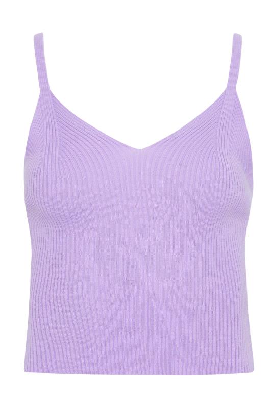 Petite Lilac Purple Knitted Cami Top | PixieGirl  6