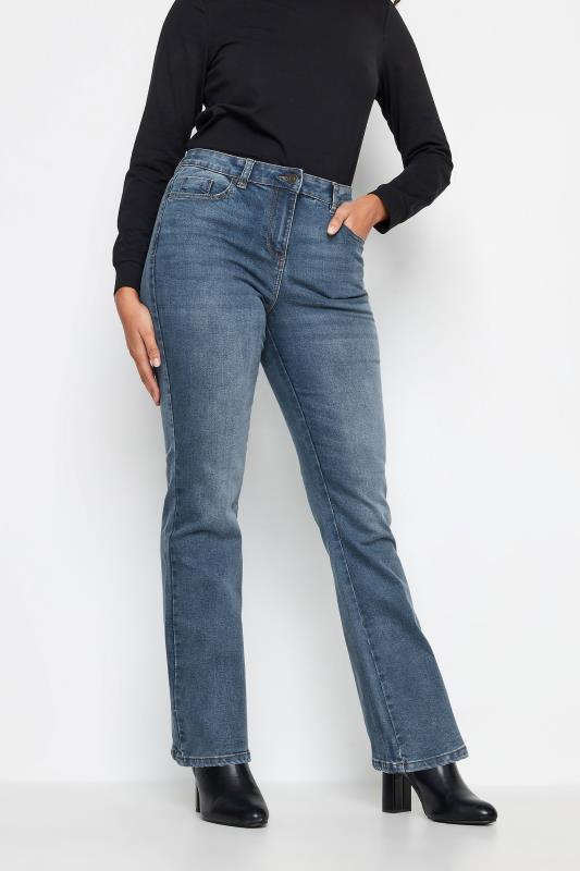 Women's  M&Co Blue Mid Wash Bootcut Jeans