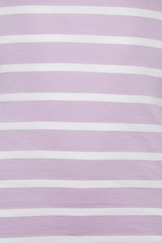 LTS Tall Women's Purple & White Stripe Square Neck Vest Top | Long Tall Sally 5