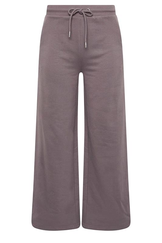 PixieGirl Petite Women's Plum Purple Side Stripe Wide Leg Joggers | PixieGirl 6