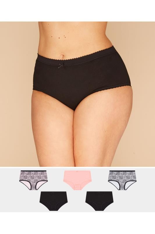 Olivia Briefs, Pink Poudree & Grey Nuage