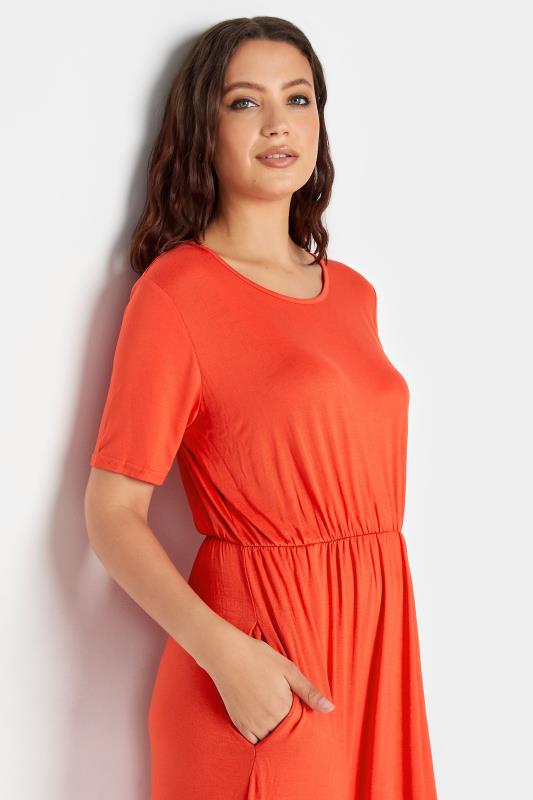 LTS Tall Women's Orange Pocket Midaxi Dress | Long Tall Sally  4