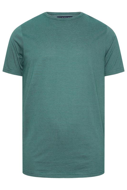 BadRhino Big & Tall Green Stripe T-Shirt 2