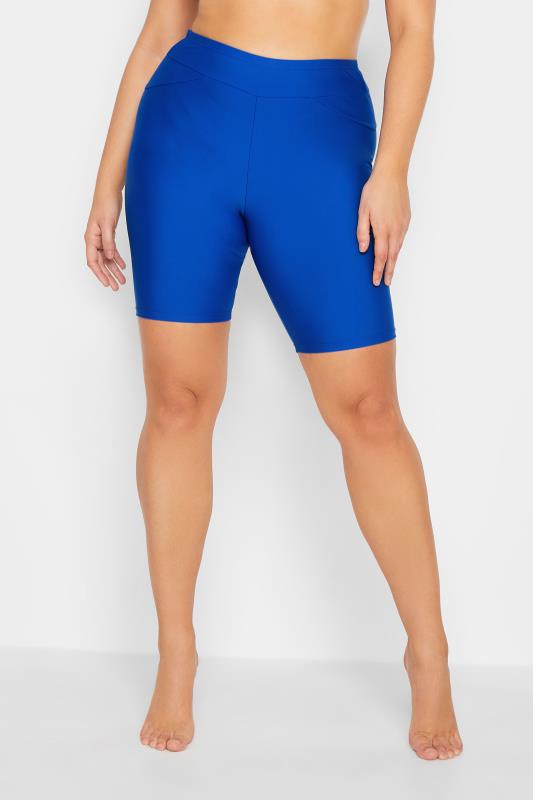YOURS Plus Size Cobalt Blue Swim Shorts | Yours Clothing 1