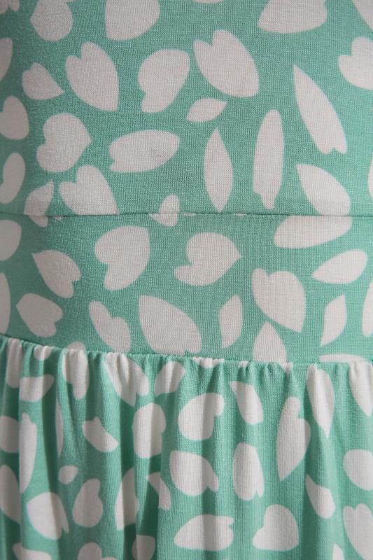 LTS Tall Green Heart Print Midi Dress 5