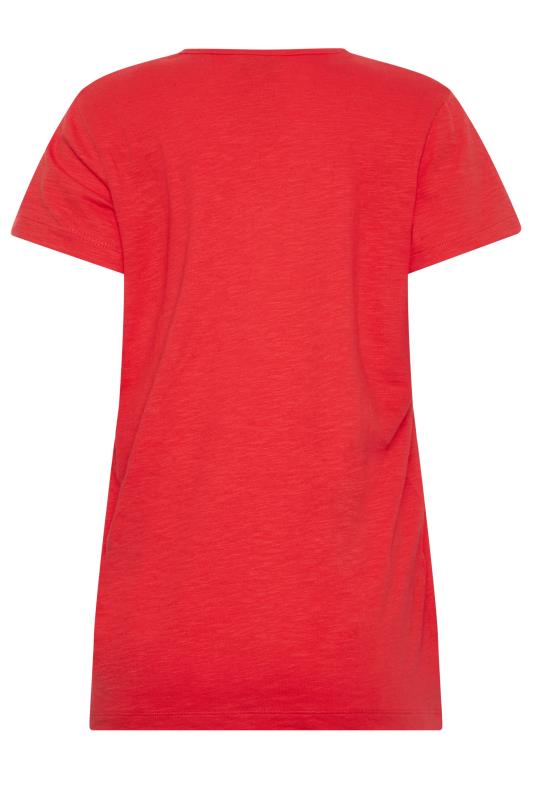 LTS Tall Women's Red V-Neck T-Shirt | Long Tall Sally 7