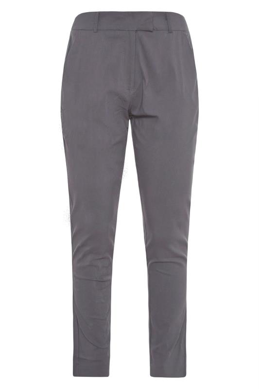 Curve Charcoal Grey Bengaline Stretch Trousers 6