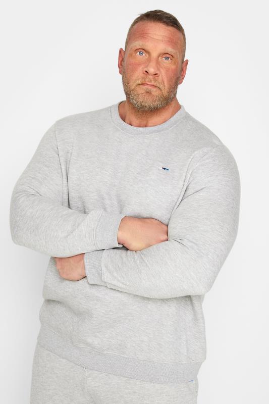 Men's  BadRhino Big & Tall Grey Marl Essential Sweatshirt
