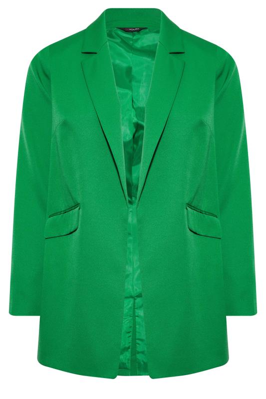 Plus Size Green Tailored Blazer | Yours Clothing 6