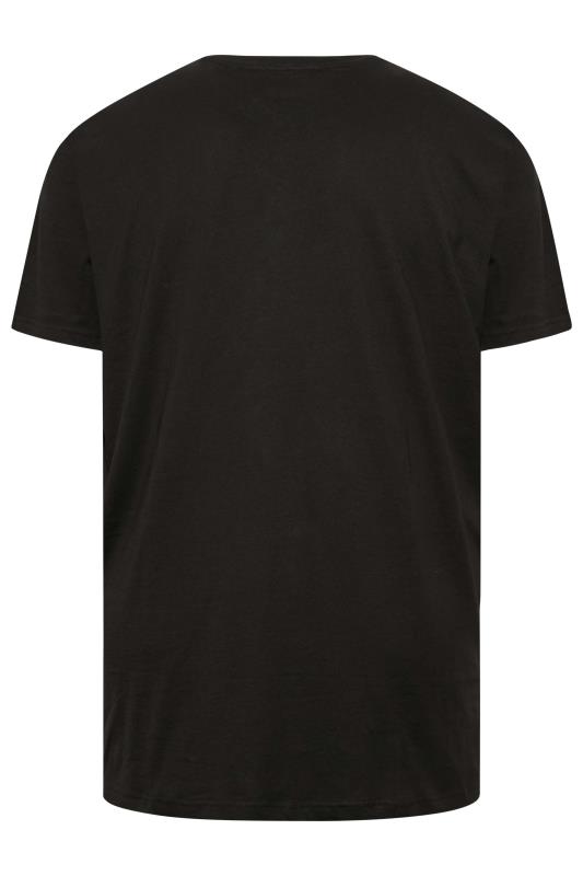 ESPIONAGE Big & Tall Black 'New York' Eagle Print T-Shirt | BadRhino 4