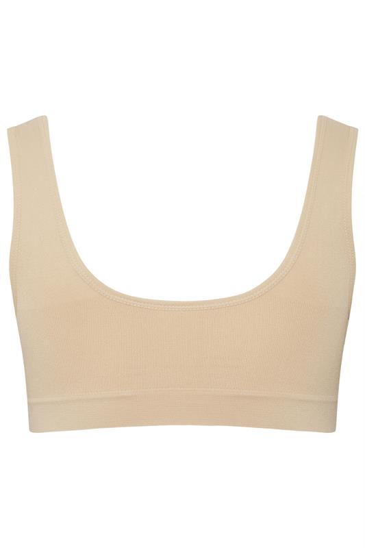 YOURSET 2 PACK Plus Size Black & Nude Seamless Non-Padded Non-Wired Bras | Yours Clothing 8