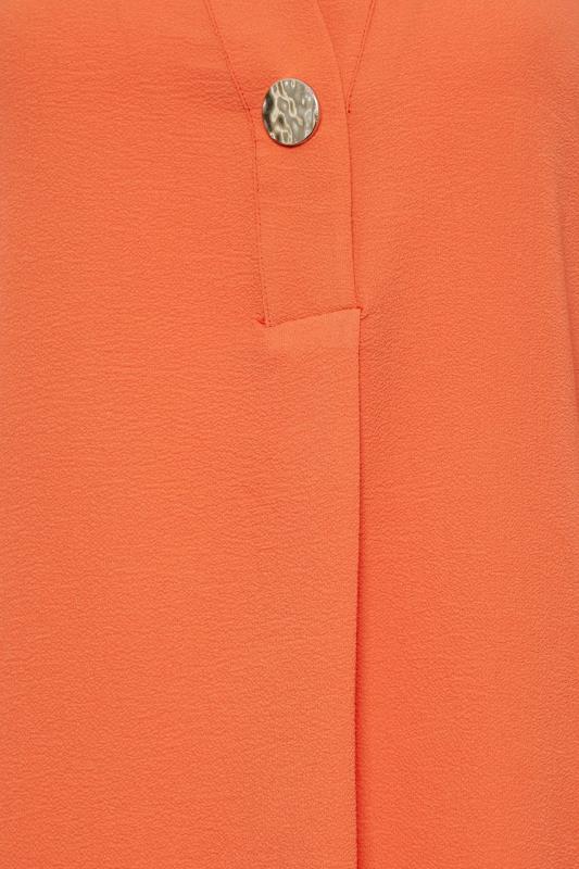 M&Co Orange Long Sleeve Button Blouse | M&Co  5