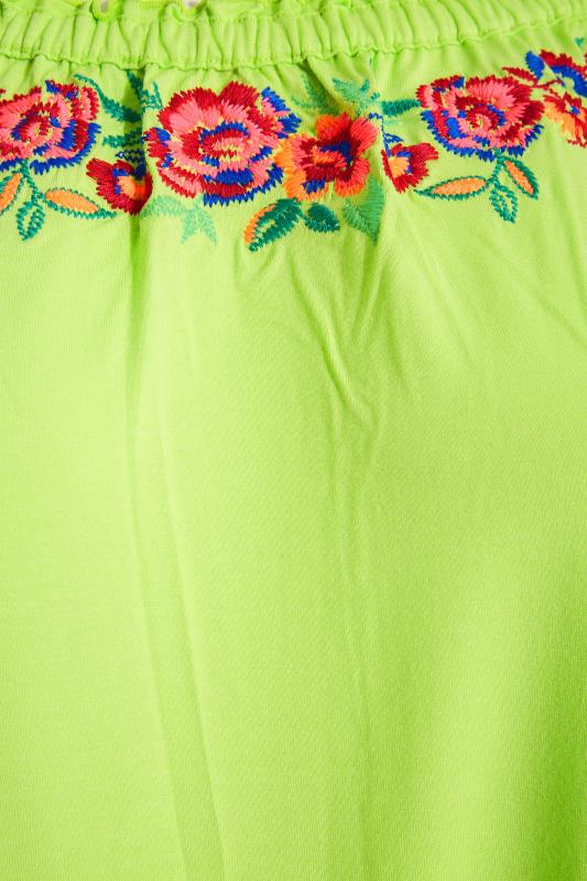 Curve Green Embroidered Bardot Top_Z.jpg