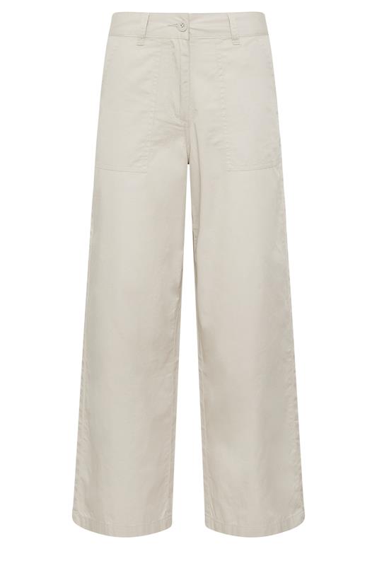 M&Co Petite Natural Brown Wide Leg Cargo Trousers | M&Co 5