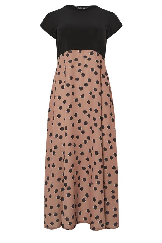 M&Co Black 2 In 1 Spot Print Maxi Dress | M&Co 5