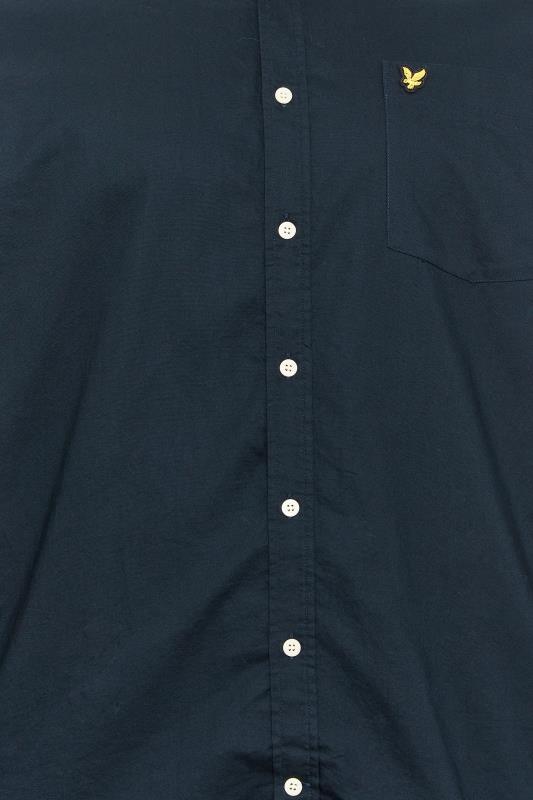 LYLE & SCOTT Big & Tall Navy Blue Oxford Shirt | BadRhino 2
